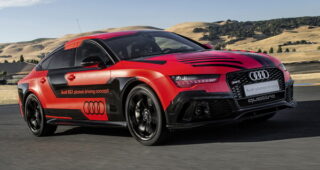ทีมงาน Audi เผยความคืบหน้าโครงการ "Audi RS7 Piloted Driving" รถเบากว่าเดิม 400 กิโลกรัม