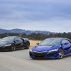 New Acura NSXs in Berlina Black and Nouvelle Blue