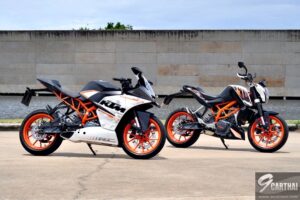 KTM กลับมาแล้ว Burn Rubber พาค่ายส้มเข้างาน Motor Expo 2015 พร้อมเปิด 2 โมเดลตระกูล 250 Series
