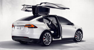 เปิดตัวรถพลังงานไฟฟ้าแบบ "Tesla Model X" พร้อมปีกขนาดใหญ่แบบ Falcon Wing