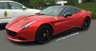 แอบแชะ! เปิดตัวภาพ Ferrari California T รุ่นพิเศษก่อนเข้าร่วมงานแข่ง