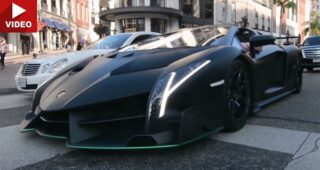 พบภาพถ่าย "Lamborghini Veneno" สุดสปอร์ตในย่านไฮโซ