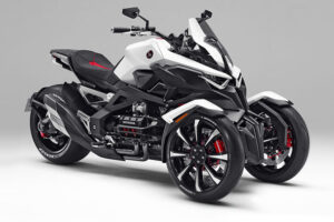 แปลกใหม่! Honda เตรียมตัวเปิดโฉมรถมอเตอร์ไซต์ 3 ล้อแบบ Hybrid