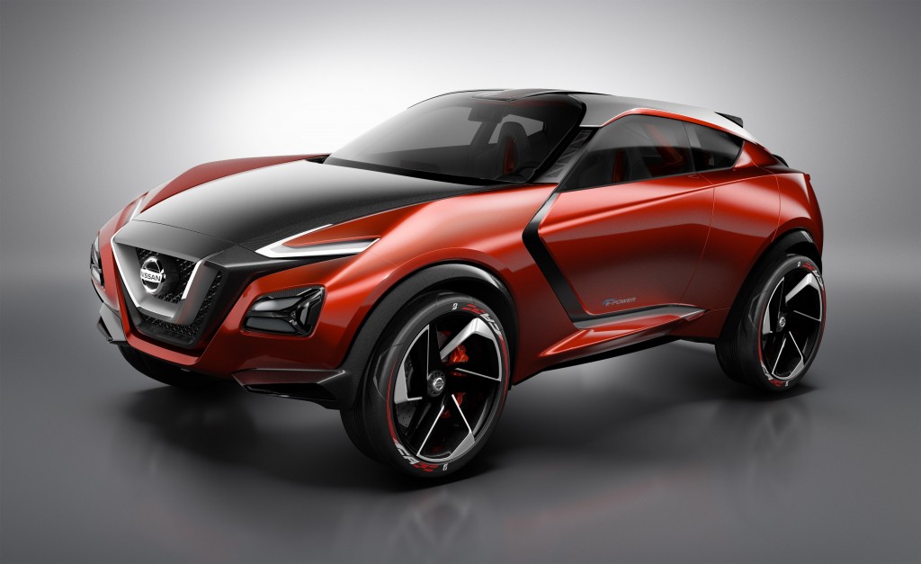 Although maintaining a similar footprint to a compact crossover, the Nissan Gripz Concept has the silhouette of a sports car with a raised ride height, equipped to conquer more challenging driving conditions.