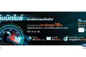 FORD ส่งท้ายปลายฤดูฝนต้อนรับลมหนาวจัดโปรโมชั่น คุ้มมิดไมล์