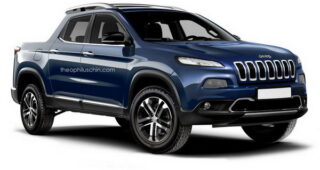 เปิดตัวภาพเรนเดอร์ Fiat Toro + Jeep Cherokee สุดแข็งแกร่ง