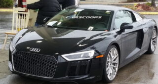 เผยภาพแอบถ่ายตัวรถสปอร์ตแบบ "2017 Audi R8 V10" ในบริเวณแถว New Jersey