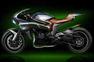 Kawasaki เปิดตัวมอเตอร์ไซค์รุ่นใหม่แบบ "Spirit Charger" ในงานที่ Tokyo