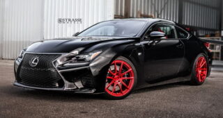 เปิดตัวชุดแต่งแบบรถสปอร์ตของ "Lexus RC F" พร้อมล้อแม็กซ์สีแดงสด