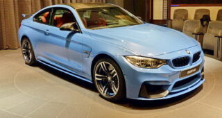 BMW เปิดตัวเจ้า M4 โทนสีฟ้าสดใสในตัวแทนจำหน่ายที่ Abu Dhabi แล้ว