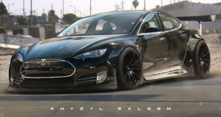 Limerby Walk เปิดตัวชุดแต่งของ "Teslaa Model S" สุดโหด