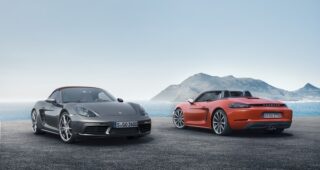 Porsche 718 Boxster ใหม่ Sport Roadster เครื่องยนต์ 4 สูบวางกลาง