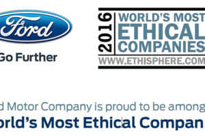FORD เป็นบริษัทรถยนต์เพียงแห่งเดียวที่คว้ารางวัลองค์กรที่มีจริยธรรมสูงสุดของโลกประจำปี 2016 จาก Ethisphere Institute