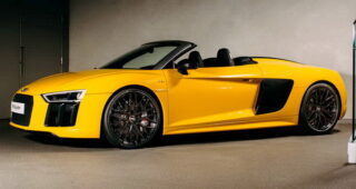 ทีมงานของ Audi เปิดตัวสปอร์ตตัวจิ๊ดแล้ว “Audi R8 V10 Spyder” ใหม่ล่าสุด