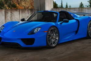 รถสปอร์ต 918 Spyder มาแล้วพร้อมโทนสีแบบ Voodoo Blue สุดสดใส