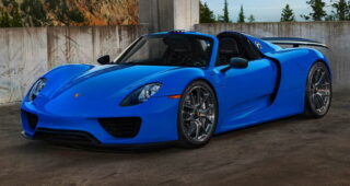 รถสปอร์ต 918 Spyder มาแล้วพร้อมโทนสีแบบ Voodoo Blue สุดสดใส