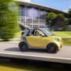 smart fortwo cabrio, prime, black to yellow / titania grey matt