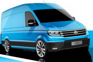 Volkswagen เปิดตัวรถตู้ “Crafter” รุ่นใหม่ล่าสุดในโทนสีฟ้าสดใส