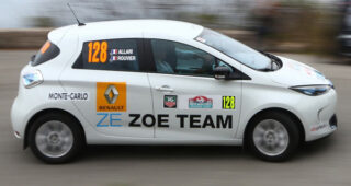 Renault เปิดตัวรถแบบ Zoe EVs ภายในการทดสอบที่รายการอย่าง 2016 Monte Carlo E-Rallye