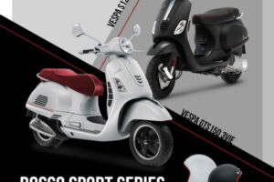 “Vespa Rosso Sport Series” โดดเด่นด้วยรูปลักษณ์สปอร์ตบนความหรูหราสไตล์มินิมอล