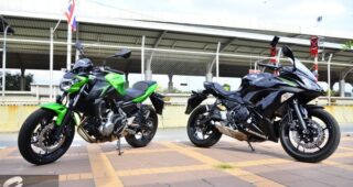 รีวิว 2017 Kawasaki Ninja 650 และ Z650 ตัวตายตัวแทน ER-6n, 6f ขี่ง่ายคล่องตัวราวกับขี่ 300cc