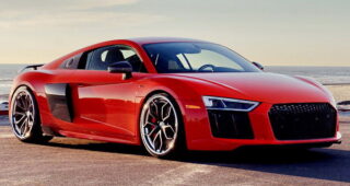 อย่างสวยอะ! เปิดตัวรถสปอร์ต Audi R8 สุดแรงบนล้อแม็กซ์อัลลอยด์สีดำสุดเท่ห์