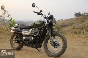 รีวิว Triumph Street Scrambler ย้อนตำนาน Jurassic World ขี่สแครมเบลอร์ ใหม่ ล่า Raptor