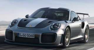 รถสปอร์ตแบบ Porsche 911 GT2 RS 2018 ถูกเผยภาพก่อนงานจริงแล้ว