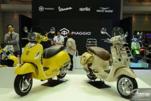 MotoPlex เปิดตัว (VESPA 946) RED สุดยอดสกู๊ตเตอร์พรีเมี่ยมเพื่อการกุศล และขบวนรถเวสป้ารุ่นพิเศษอีกเพียบที่มาพร้อมกับ Moto Guzzi คัสตอม คอนเซ็ปต์ ในงาน Motor Expo 2017