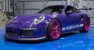 สีอย่างเจ็บ! โชว์ล้อแม็กซ์สีม่วงบาดใจของ "Porsche 911 GT3"