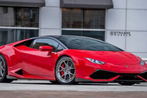 Lamborghini Huracan สุดเจ๋งสีแดงสดพร้อมล้อแม็กซ์แบรนด์ดังอย่าง "Strasse Wheels"