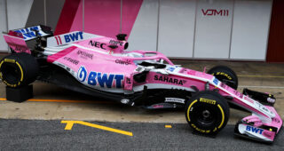 น้องใหม่มาแล้ว! Force India เปิดตัวรถแบบ Formula One สำหรับแข่งในปี 2018 นี้แล้วสีชมพูหวานแหวว!!!