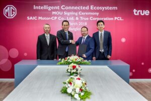 SAIC Motor-CP ลงนามบันทึกข้อตกลงความร่วมมือทรู คอร์ปอเรชั่น