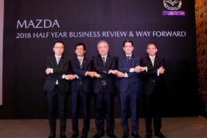 MAZDA เผยยอดขายรวมครึ่งปีแรกทะลุ 33,000 คัน มั่นใจเศรษฐกิจไทยพุ่งพรวดปรับเป้าเพิ่มเป็น 65,000 คัน