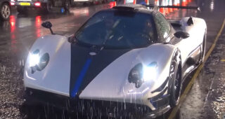 อย่างงามเลย! Pagani Zonda Riviera โชว์โฉมสุดงามกลางสายฝนที่ London