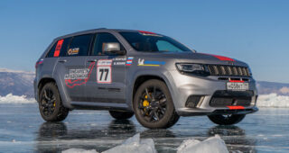 Jeep Grand Cherokee Trackhawk Model จดสถิติวิ่งบนน้ำแข็งเร็วสุดในโลก