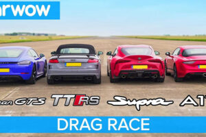 วัดกันไปเลย Toyota Supra, Audi TT RS, Alpine A110 และ Porsche Cayman GTS ใครแรงกว่ากัน