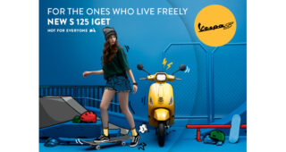 Vespa ให้คุณสนุกกับชีวิตอิสระ “Live Freely” ไปกับ “Vespa S 125 i-Get” โฉมใหม่