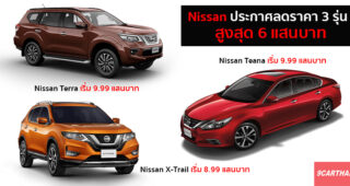 Nissan ประกาศลดราคายนตรกรรมพรีเมียม 3 รุ่น เพื่อบุคลากรทางการแพทย์