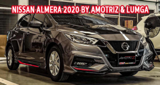 ชุดแต่งสีเทาสุดเท่ห์ Nissan Almera 2020 ชุด Mix & Match ออกแบบ By AmotriZ และ LumGa.