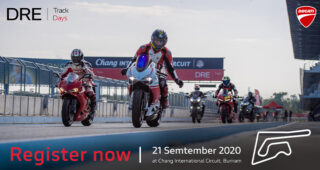 Ducati ปลดล็อคความมันส์ เตรียมพาสาวกดูคาทิสต้าสัมผัสประสบการณ์ที่สนามช้างฯ DRE TRACK DAYS 2020