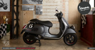 VESPA SEI GIORNI II EDITION 300 HPE ซีรีส์พิเศษ สานต่อตำนานทีมแข่ง กับดีไซน์โมเดิร์นสปอร์ตคลาสสิก