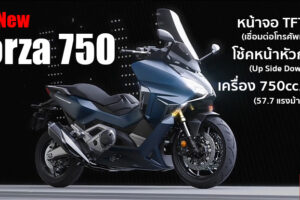 เปิดตัว All-New Honda Forza 750 พรีเมียมบิ๊กสกู๊ตเตอร์ จัดเต็มเทคโนโลยีอันล้ำสมัย