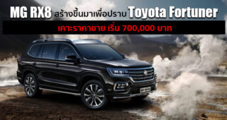 MG RX8 อเนกประสงค์รุ่นใหญ่ มีลุ้นทำตลาดในไทย คู่แข่งใหม่ Toyota Fortuner