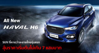 All-New Haval H6 อเนกประสงค์จาก GWM ที่คาดว่าจะเป็นรุ่นแรกในการประเดิมตลาดประเทศไทย