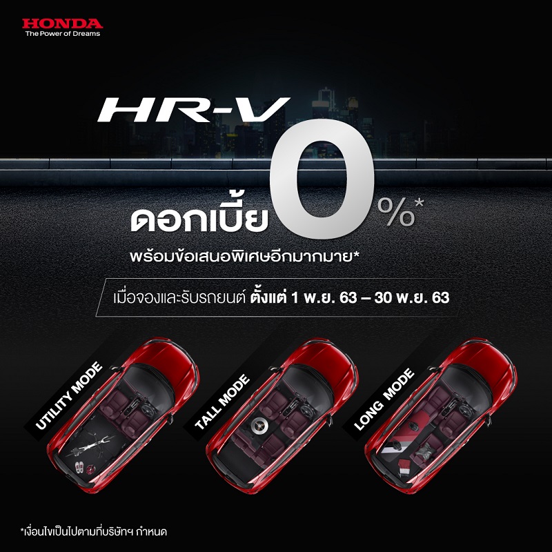Honda HR-V โปรโมชั่นเดือนพฤศจิกายน_4