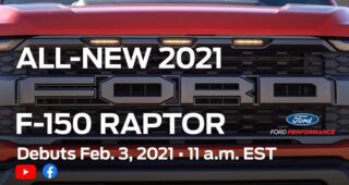 Ford เผยทีเซอร์ของ All-New Ford F-150 Raptor 2021 พร้อมประกาศเปิดตัว 3 กุมภาพันธ์นี้