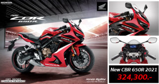 เปิดตัว New Honda CBR650R 2021 เพิ่มฟังก์ชันใหม่ Smartphone Charger