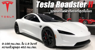 เปิดสเปค Tesla Roadster II รถยนต์ไฟฟ้าที่เร็วที่สุดในโลก ค่าตัว 6 ล้านบาท ผลิตจริงปีนี้!