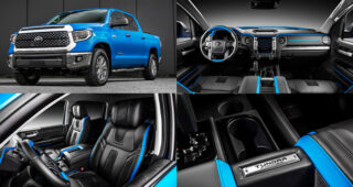 พาชมชุดแต่งภายใน Voodoo Blue ของ Toyota Tundra จาก Carlex Design